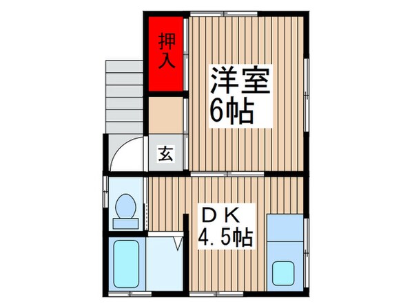 梁島荘の物件間取画像